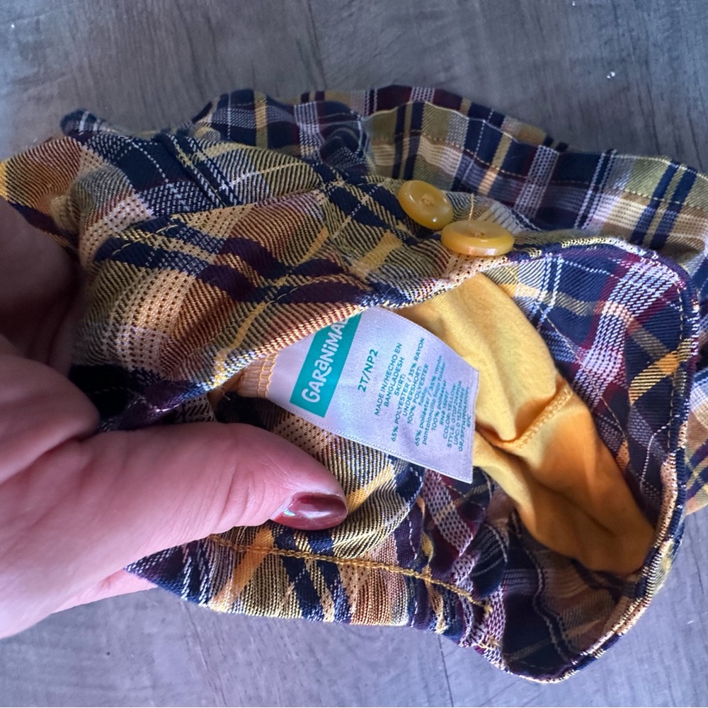 Geranimals plaid skirt 2t